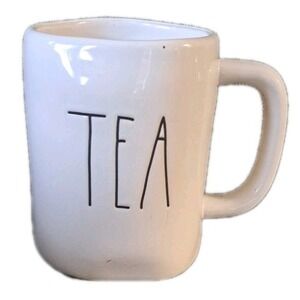 RAE DUNN TEA Coffee Cup Mug LL Long Letter ~Magenta Artisan Collection Farmhouse